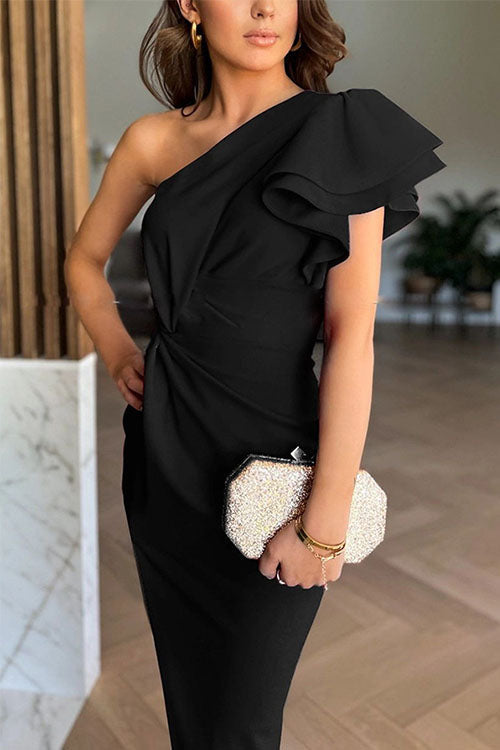 ליאורה™ | שמלת אוף-שולדר אלגנטית