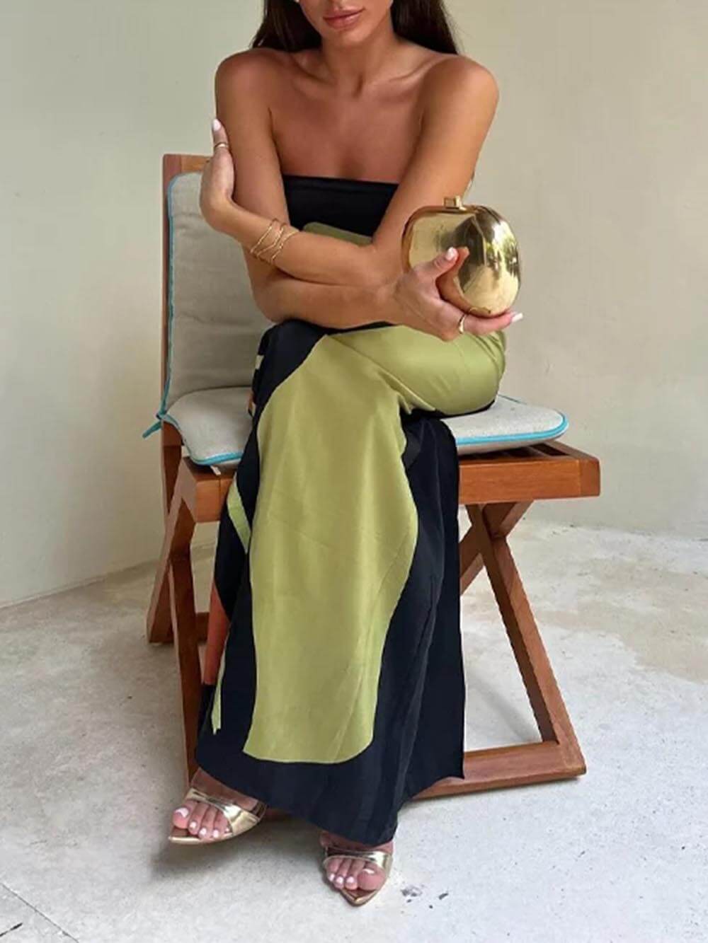 מרציה™ | שמלת מקסי מודפסת