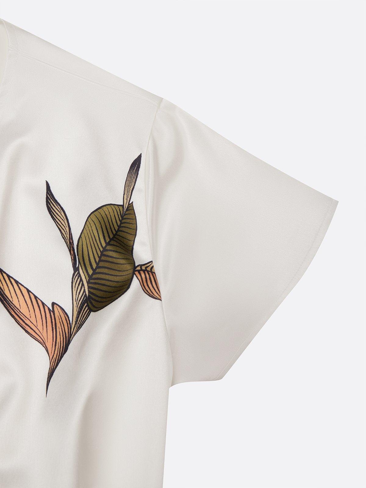 עלה לבן™ | שמלת מידי סאטן