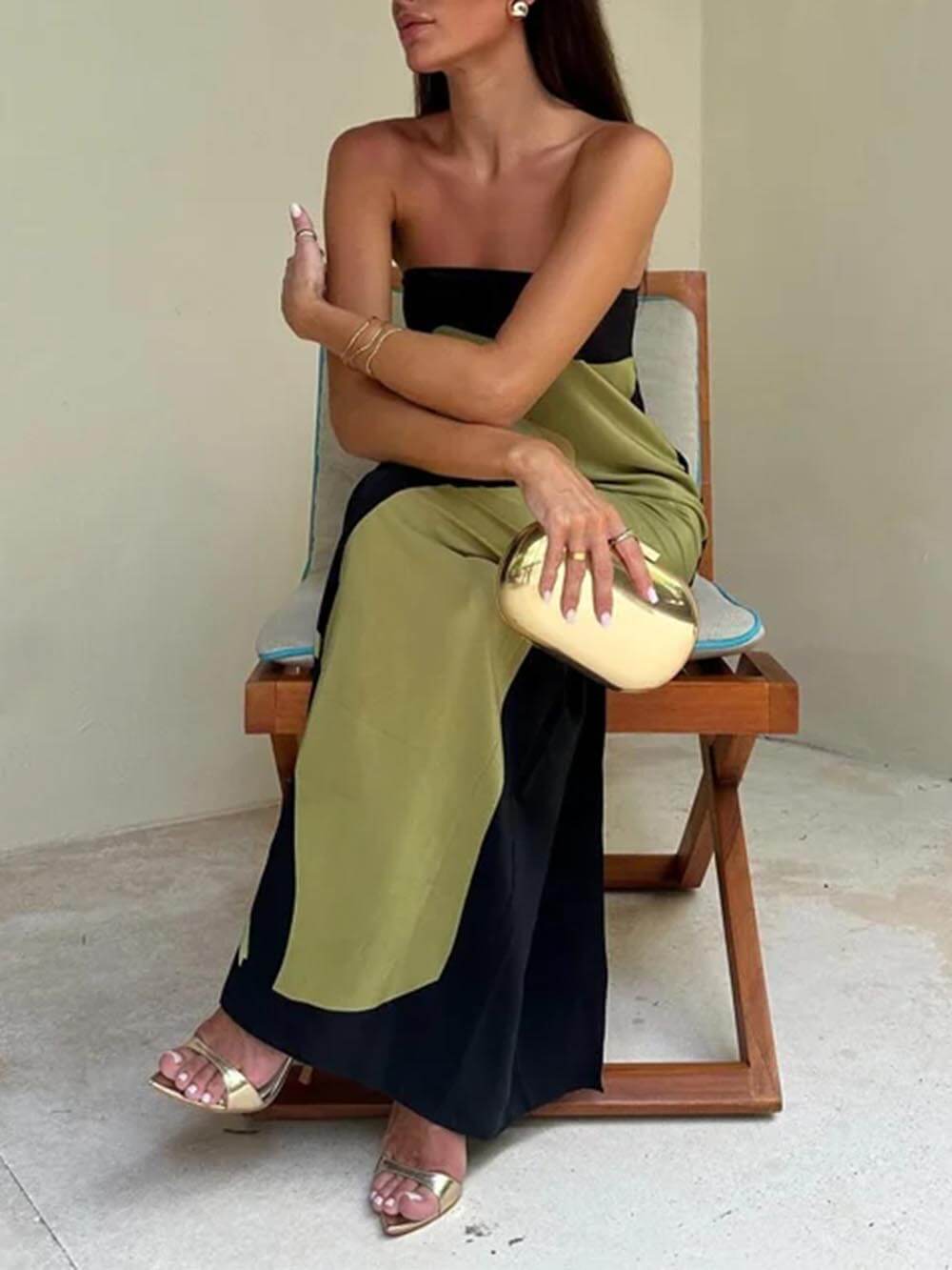 מרציה™ | שמלת מקסי מודפסת