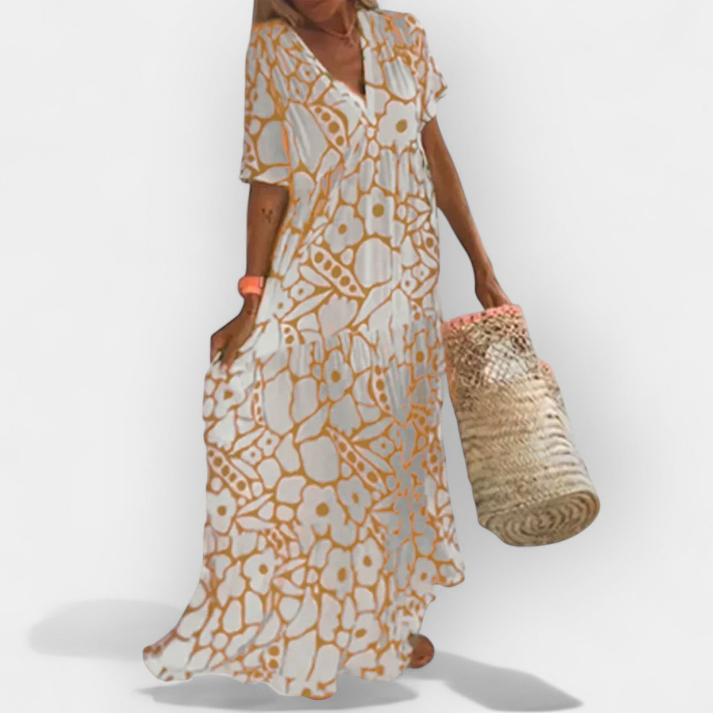 ליאורה™ | שמלת וי-נטי רטרו