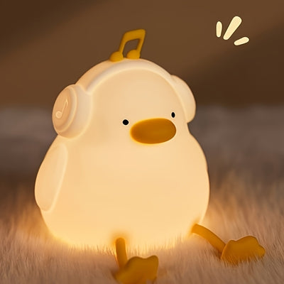 ברווזון שמח™ | מנורת לילה לד בעיצוב ברווז