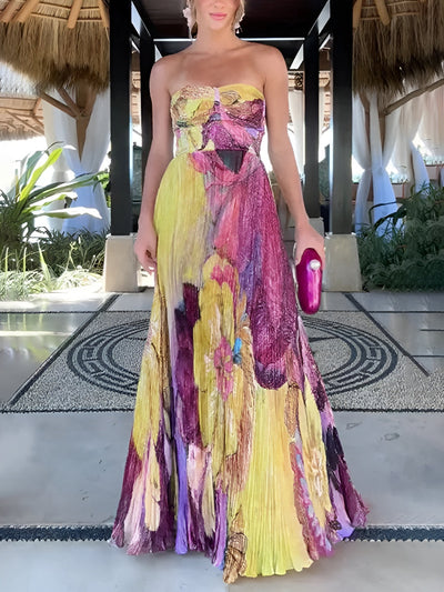 ביanca™ | שמלת פרחים ארוכה