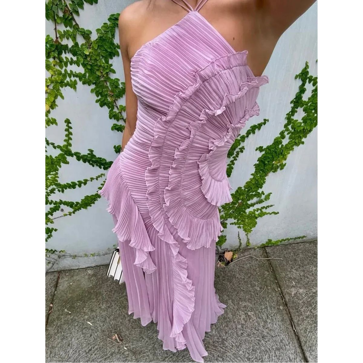 ליאורה™ | שמלת מקסי עם מלמולים