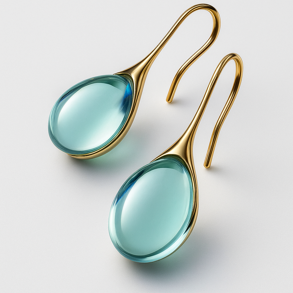 נועה™ | עגילי קריסטל אלגנטיים