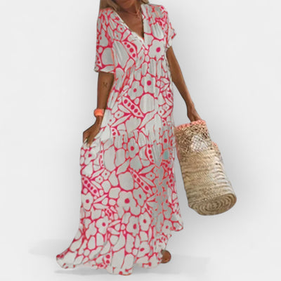 ליאורה™ | שמלת וי-נטי רטרו