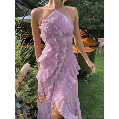 ליאורה™ | שמלת מקסי עם מלמולים