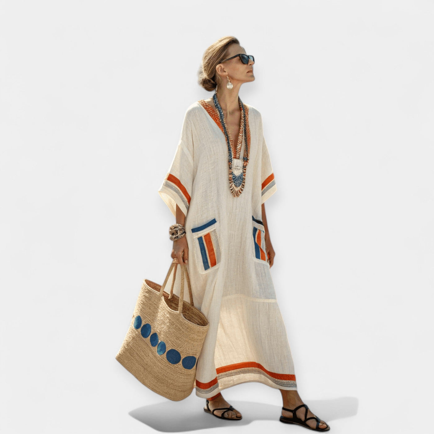 ליאורה™ | שמלת מידי ירוקה