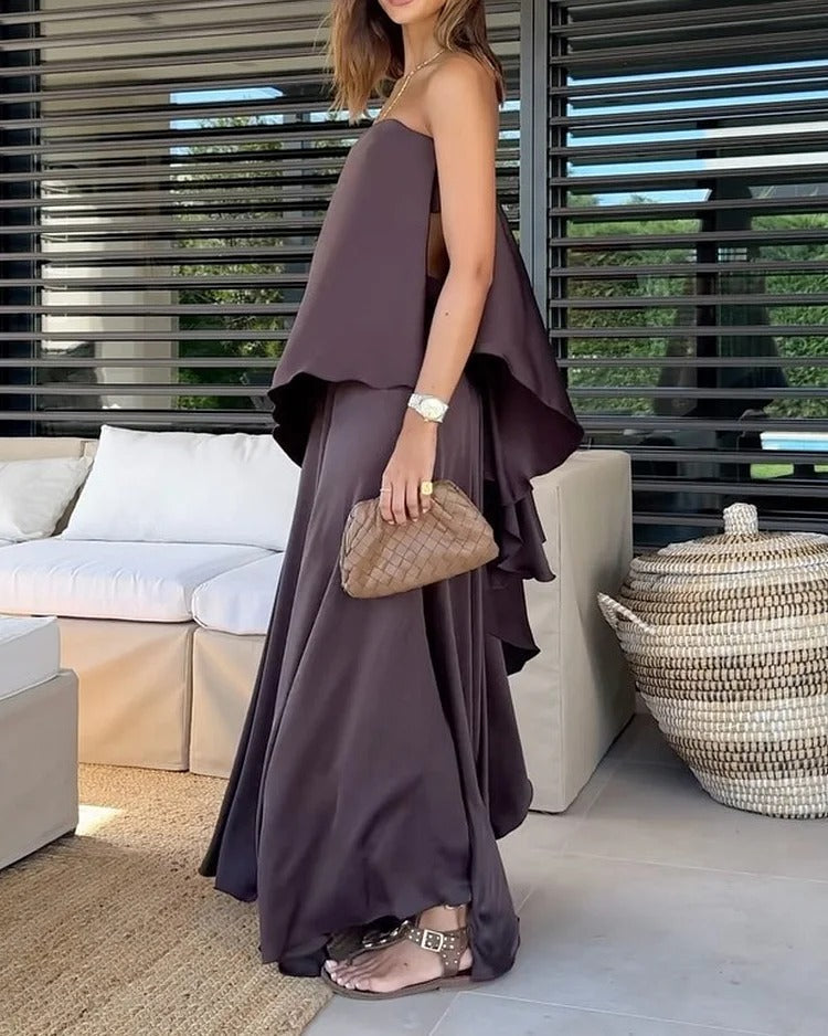 סילבי™ | סט שמלה דו-חלקי בשכבות