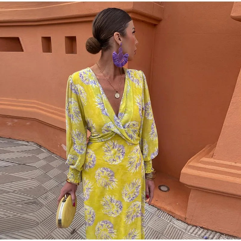 הדס™ | שמלת וראפ צבעונית