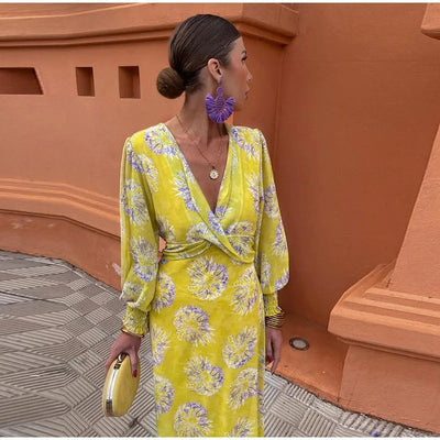 הדס™ | שמלת וראפ צבעונית