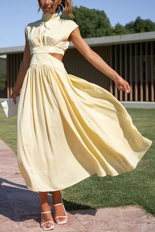 ליאורה™ | שמלת מידי עם כיסים