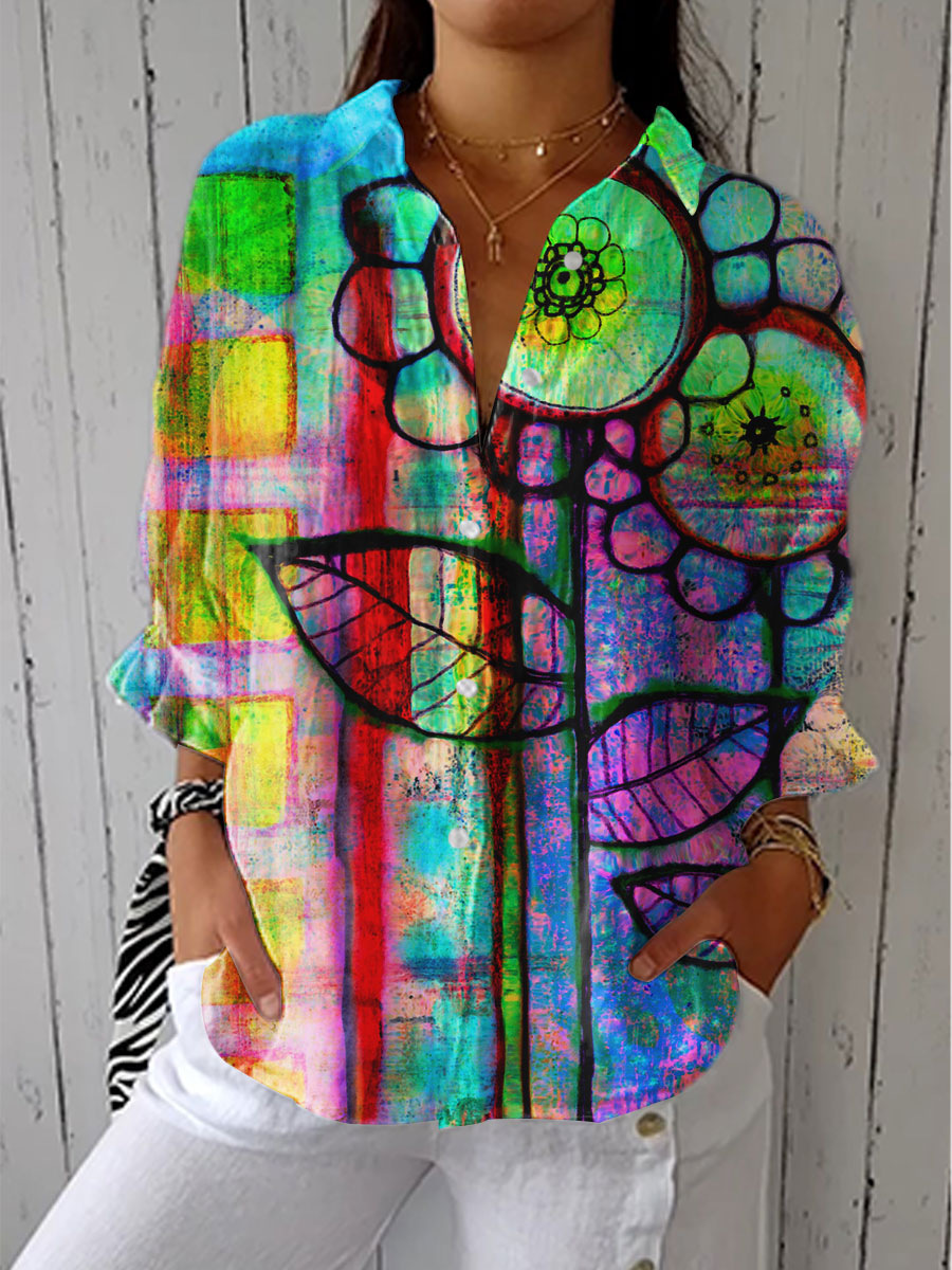 סמדר™ | חולצת פאצ'וורק דייזי