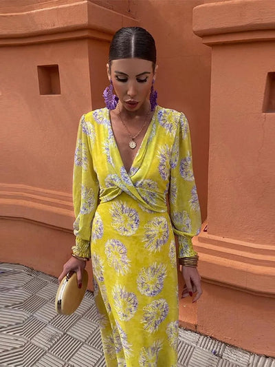 הדס™ | שמלת וראפ צבעונית