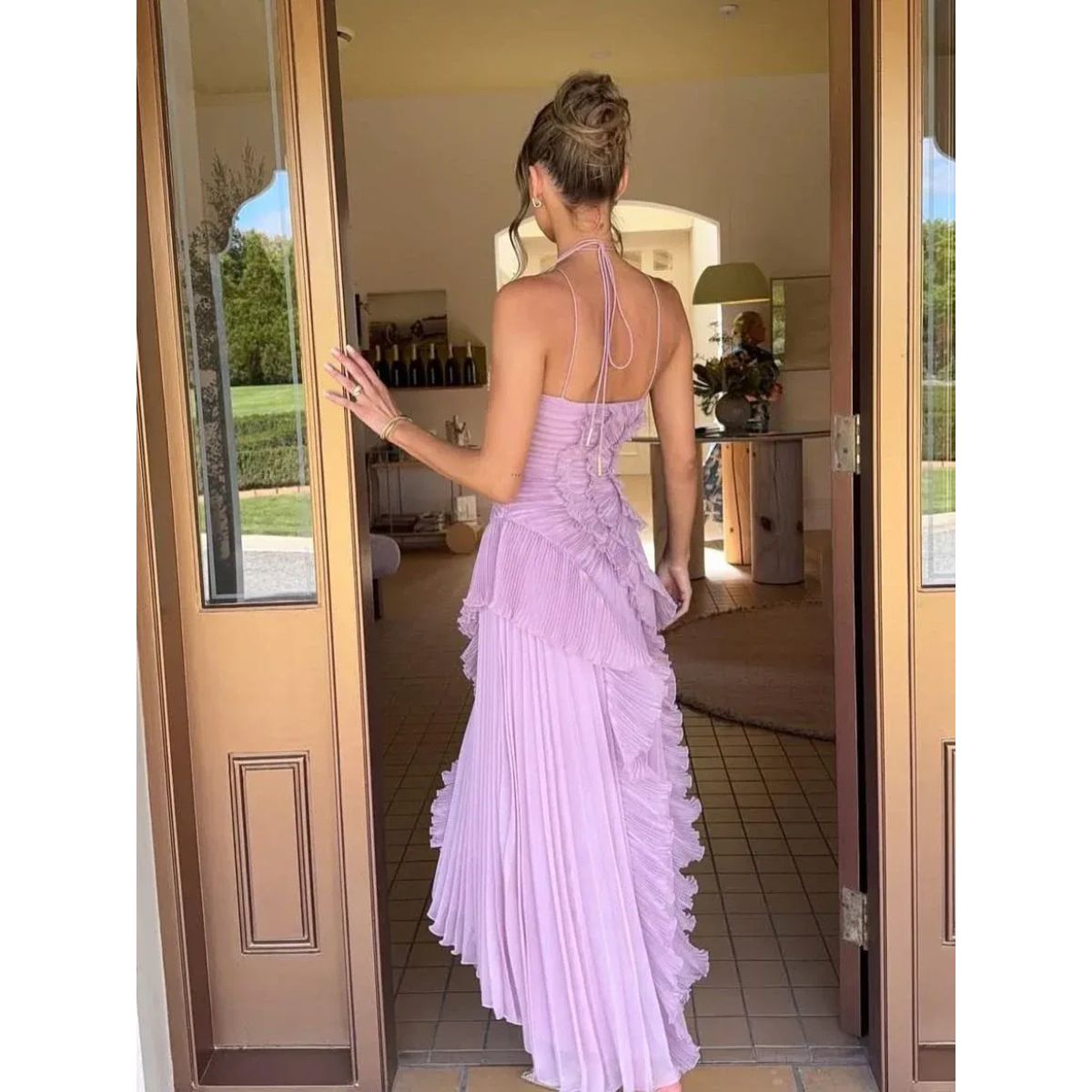 ליאורה™ | שמלת מקסי עם מלמולים