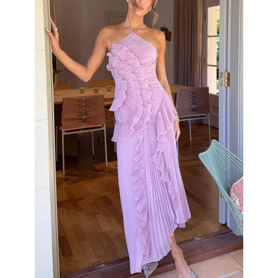 ליאורה™ | שמלת מקסי עם מלמולים