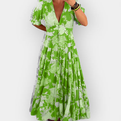 ליאורה™ | שמלת מקסי פסים בוהו