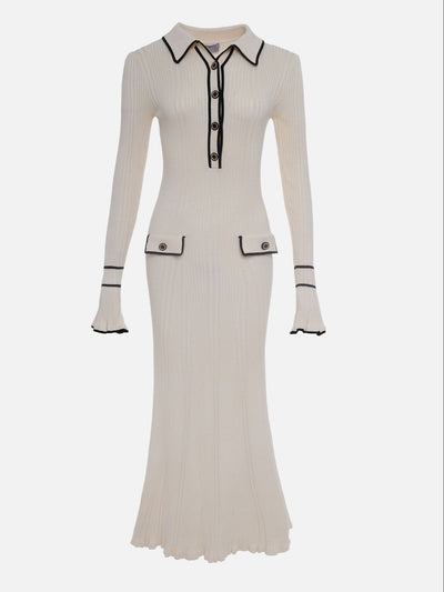 לונה™ | שמלת מידי עם קצוות מנוגדים