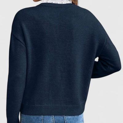 קלייר™ | סוודר אלגנטי עם צווארון גבוה