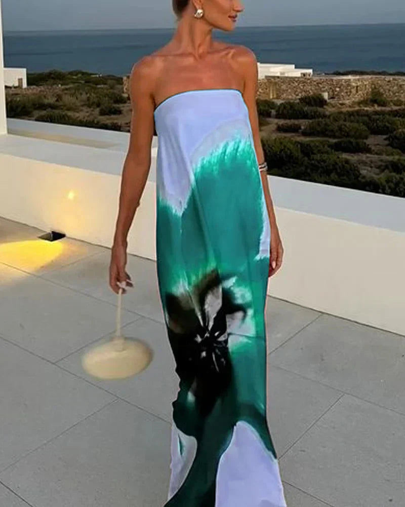 ניה™ | שמלת מקסי מודפסת