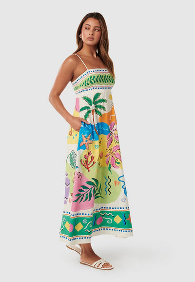 ליבי™ | שמלה ארוכה ללא שרוולים