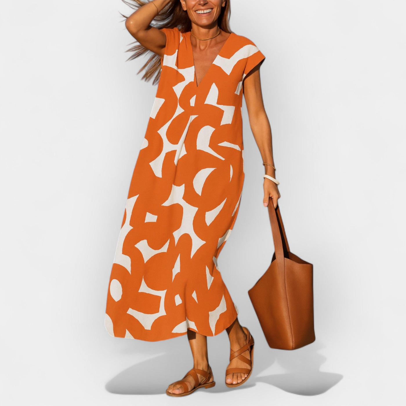 ליאורה™ | שמלת מידי לילאק עם רוכסנים