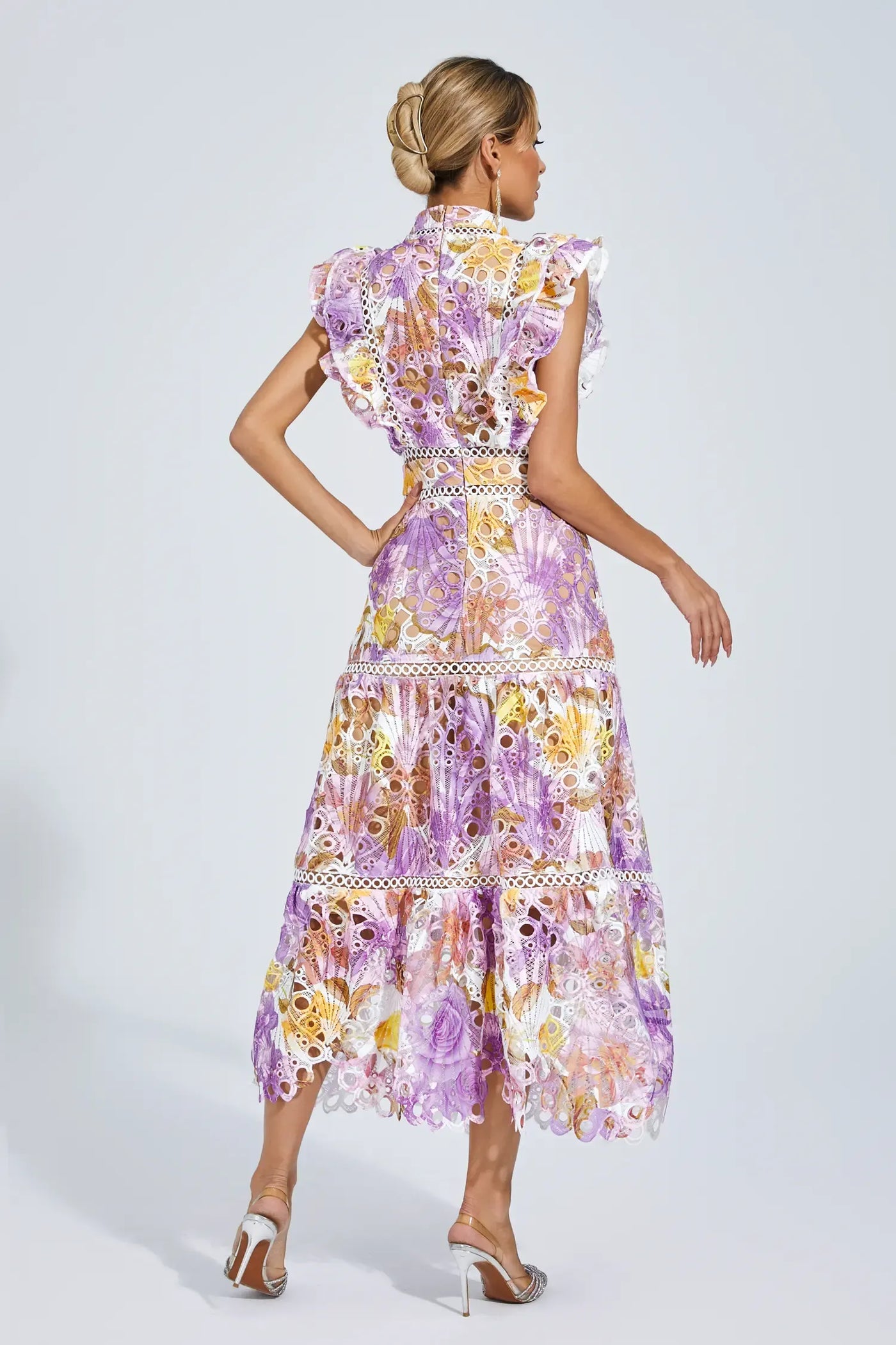 מירה™ | מידי ללא שרוולים עם חיתוכי לייזר