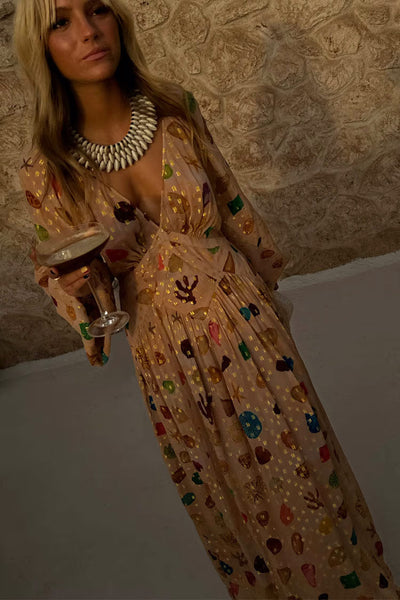 ליאורה™ | שמלת מקסי נוצצת