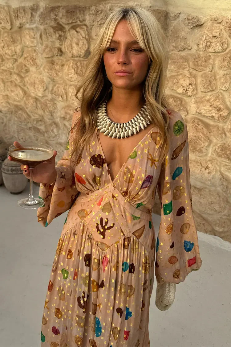 ליאורה™ | שמלת מקסי נוצצת