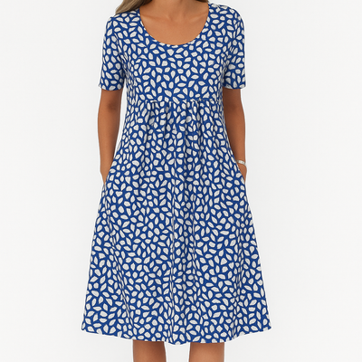 ליאורה™ | שמלת מידי עם מחשוף V