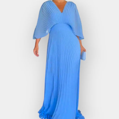 ליאורה™ | שמלת מקסי פליסה אלגנטית