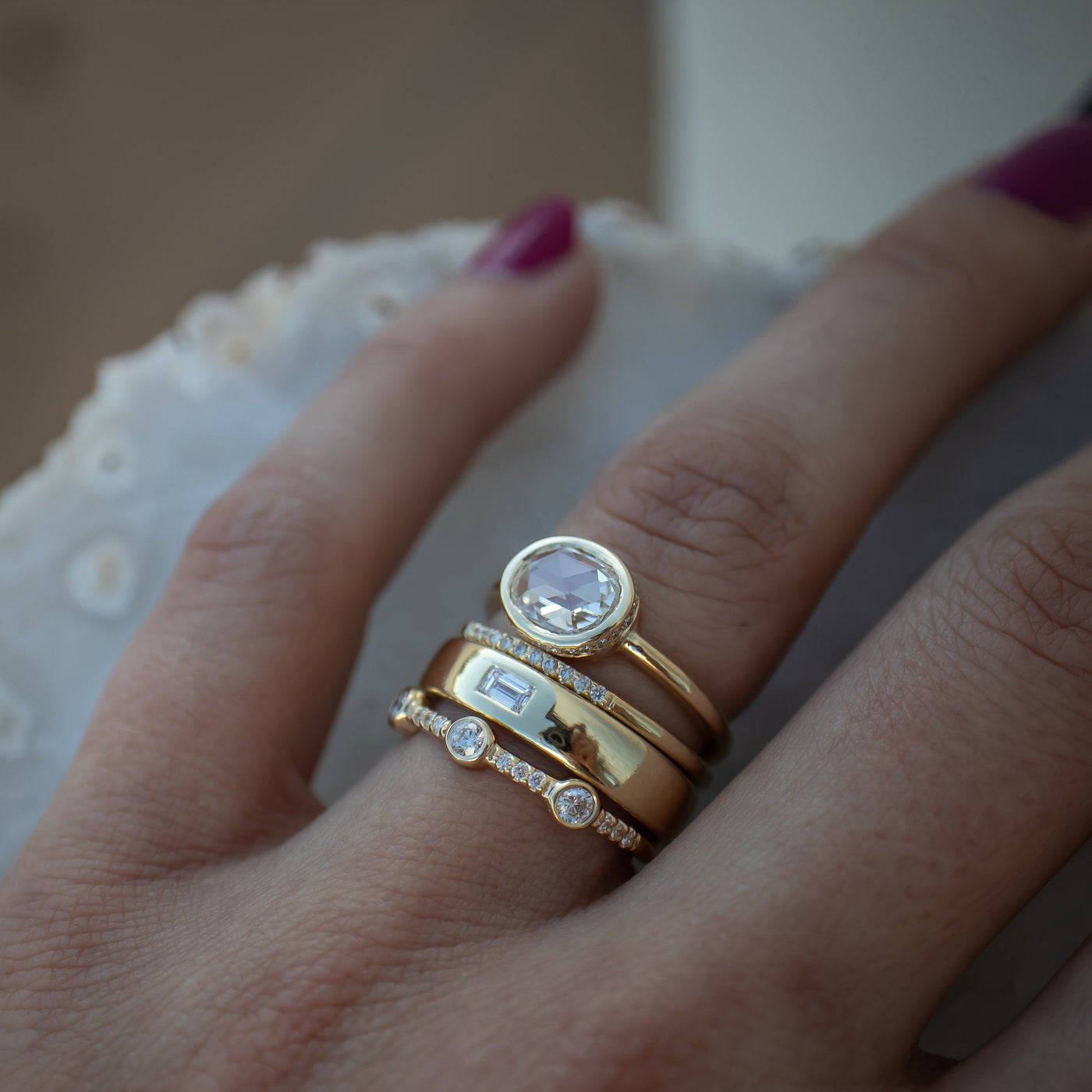 דנה™ | סט טבעות וינטג' מעוצבות