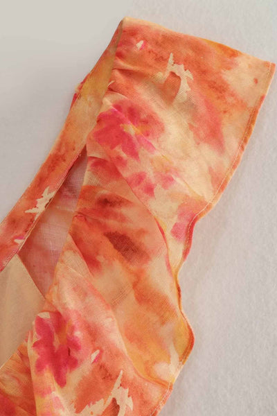 אריאלה™ | שמלת רפלים פרחונית