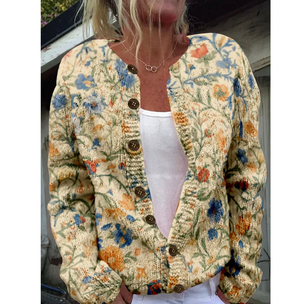 קירה™ | קרדיגן מודפס שיקי