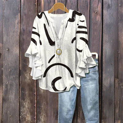 ליאורה™ | חולצת יום קז’ואל אלגנטית