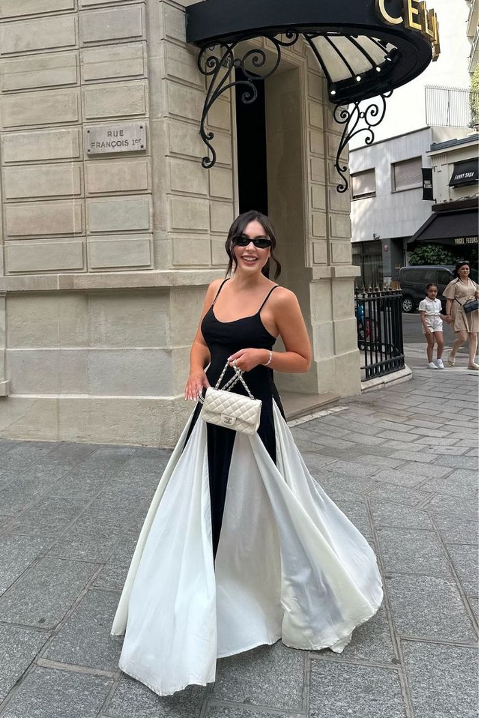 מיה™ | שמלת מקסי עם פאנלים