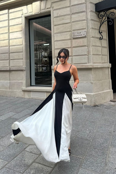 מיה™ | שמלת מקסי עם פאנלים