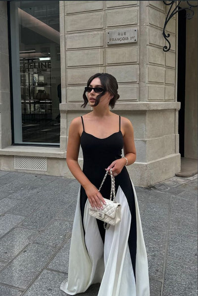 מיה™ | שמלת מקסי עם פאנלים