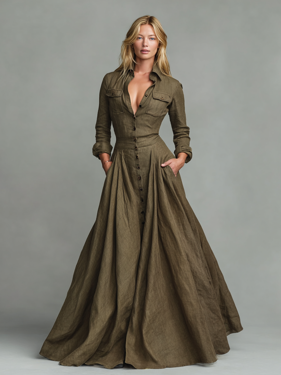 וינטג’™ | שמלת מקסי בסגנון רומנטי