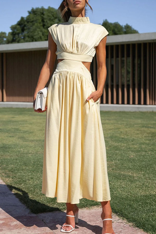 ליאורה™ | שמלת מידי עם כיסים