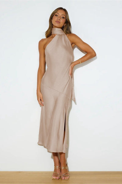 ליאנה™ | שמלת משי מידי אלגנטית