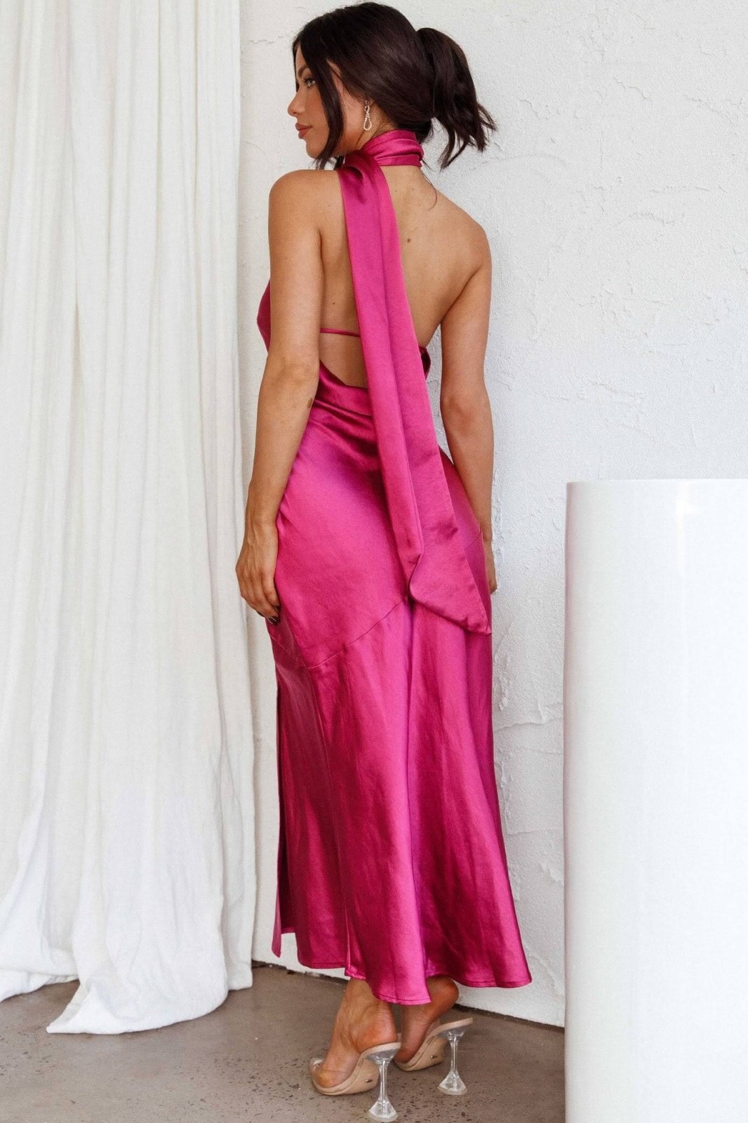 ליאנה™ | שמלת משי מידי אלגנטית