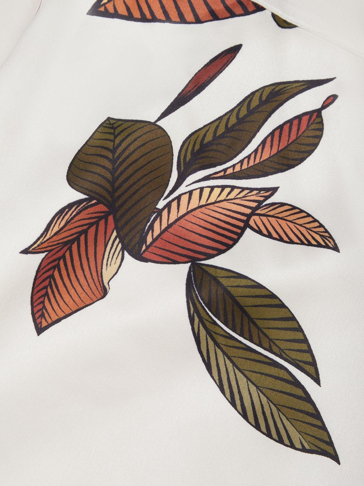 עלה לבן™ | שמלת מידי סאטן