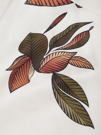 עלה לבן™ | שמלת מידי סאטן