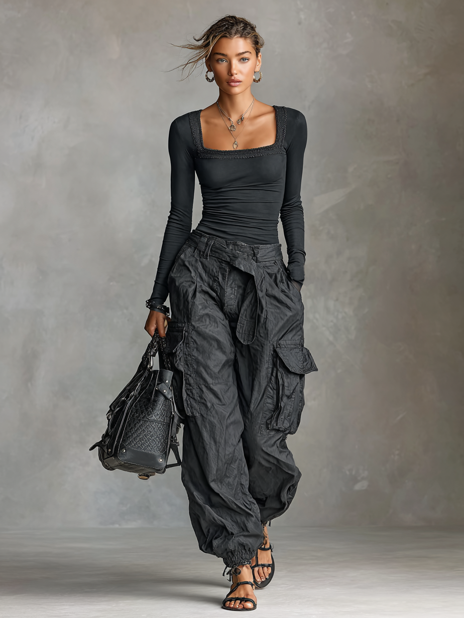 קארגו™ | סט שני חלקים עם מכנסיים רחבים