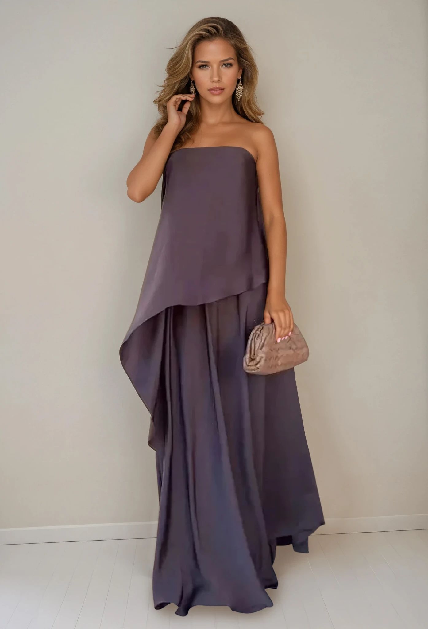 סילבי™ | סט שמלה דו-חלקי בשכבות