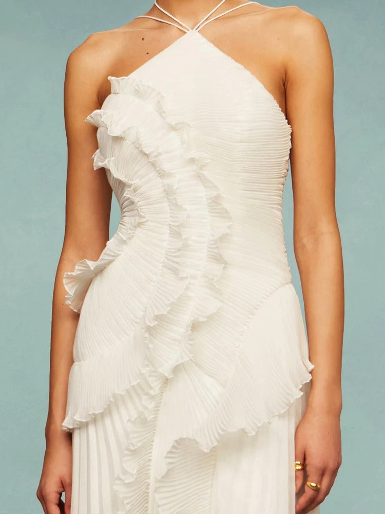 ליאורה™ | שמלת מקסי עם מלמולים