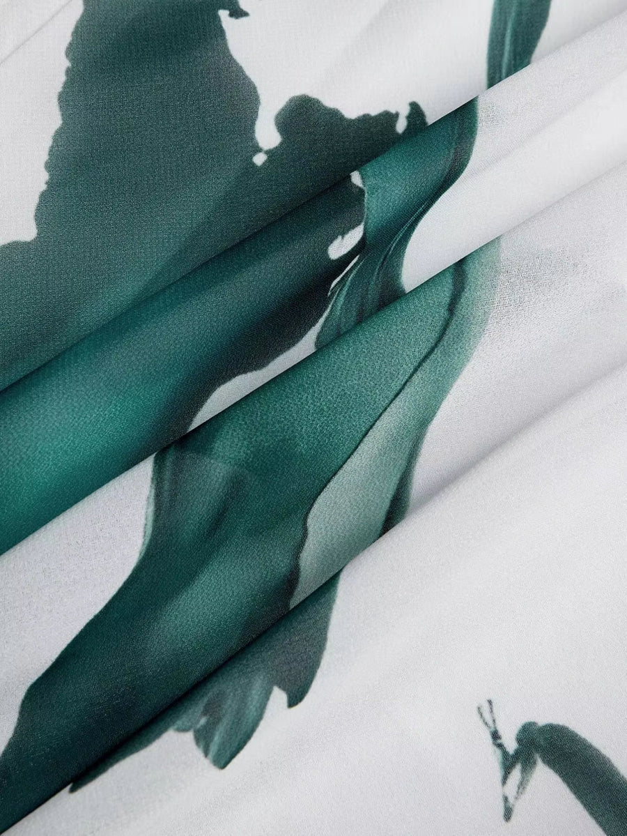 ניילה™ | שמלת מקסי מודפסת