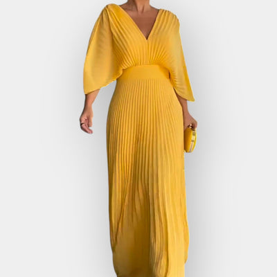 ליאורה™ | שמלת מקסי פליסה אלגנטית