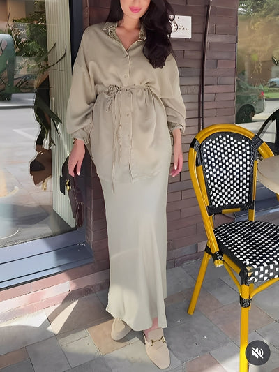 ליאורה™ | סט חולצה וחצאית